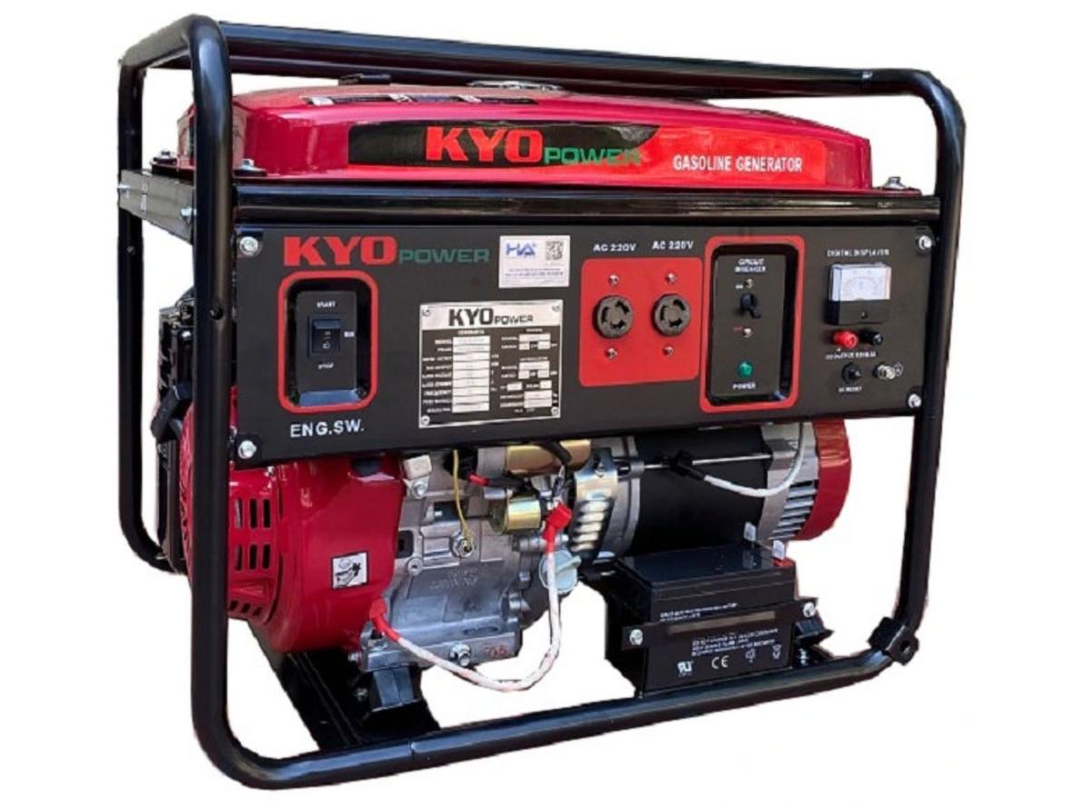 Máy phát điện chạy xăng 6KVA Kyo Power THG7600KXS - Đề nổ, điện ra ổn định cho gia đình và cửa hàng nhỏ
