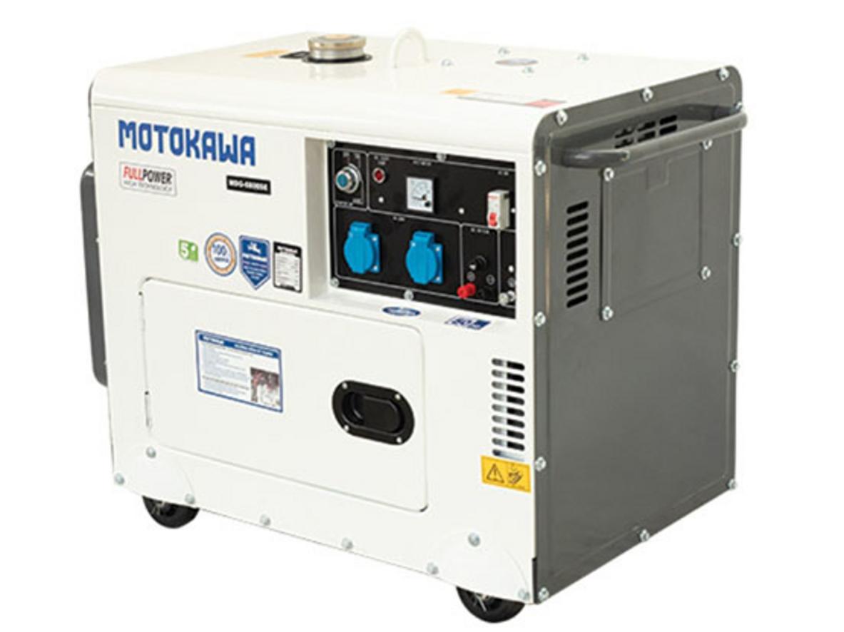 Máy phát điện gia đình chạy dầu Motokawa MDG-6800SE 5.5KW, có đề điện, phù hợp điện dự phòng cho gia đình.