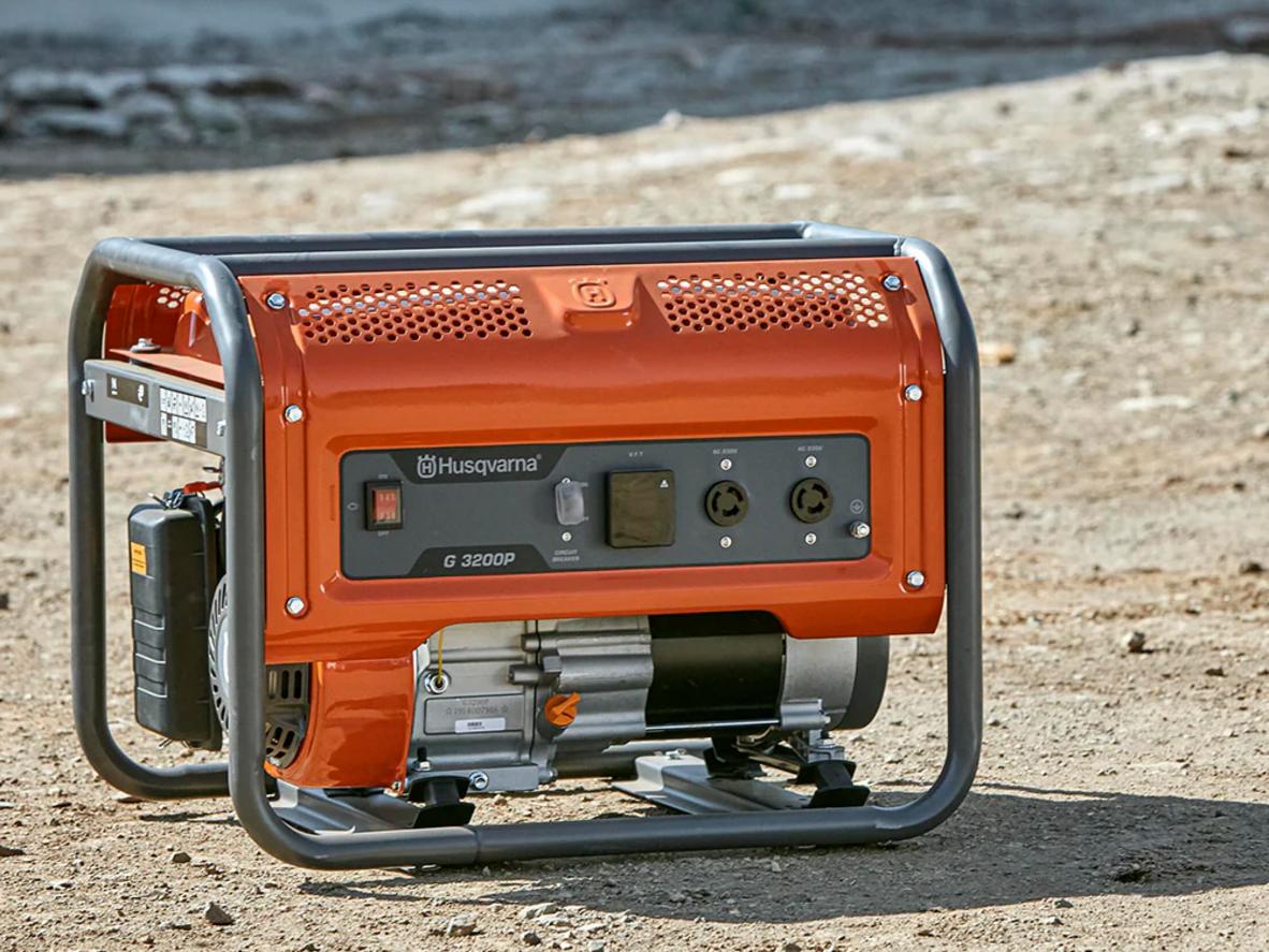 Infographic tải phù hợp của máy phát điện Husqvarna G3200P 2.7kW.