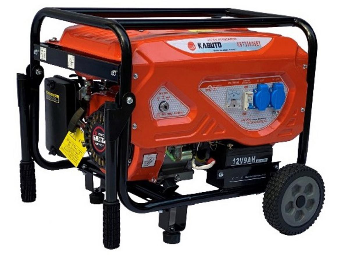 Máy phát điện Kabuto KBT3900SET (3KW, đề nổ, bánh xe, tay cầm)