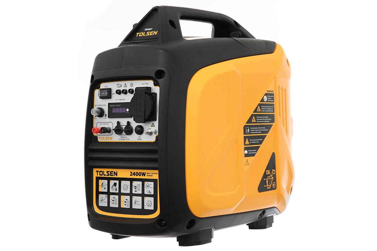Máy phát điện chạy xăng Tolsen 79987 2.200W với công nghệ Inverter gọn nhẹ cho gia đình