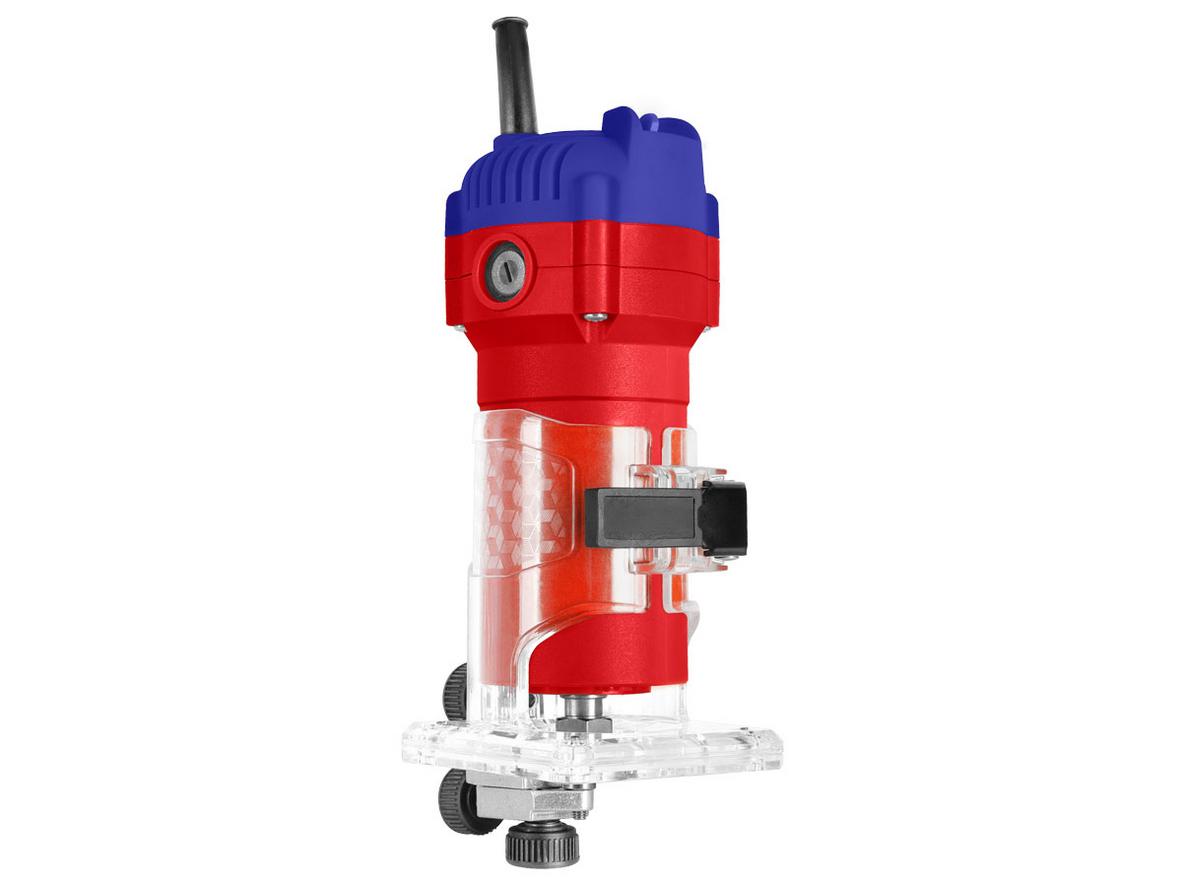 Máy phay mini Emtop ELTR6001 gọn tay, phù hợp hoàn thiện gỗ nội thất.