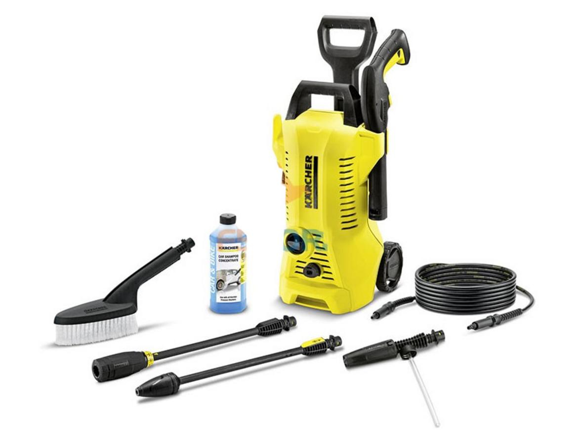 Máy phun áp lực Karcher K2 Full Control Car gọn nhẹ, phù hợp rửa xe và vệ sinh sân nhỏ.
