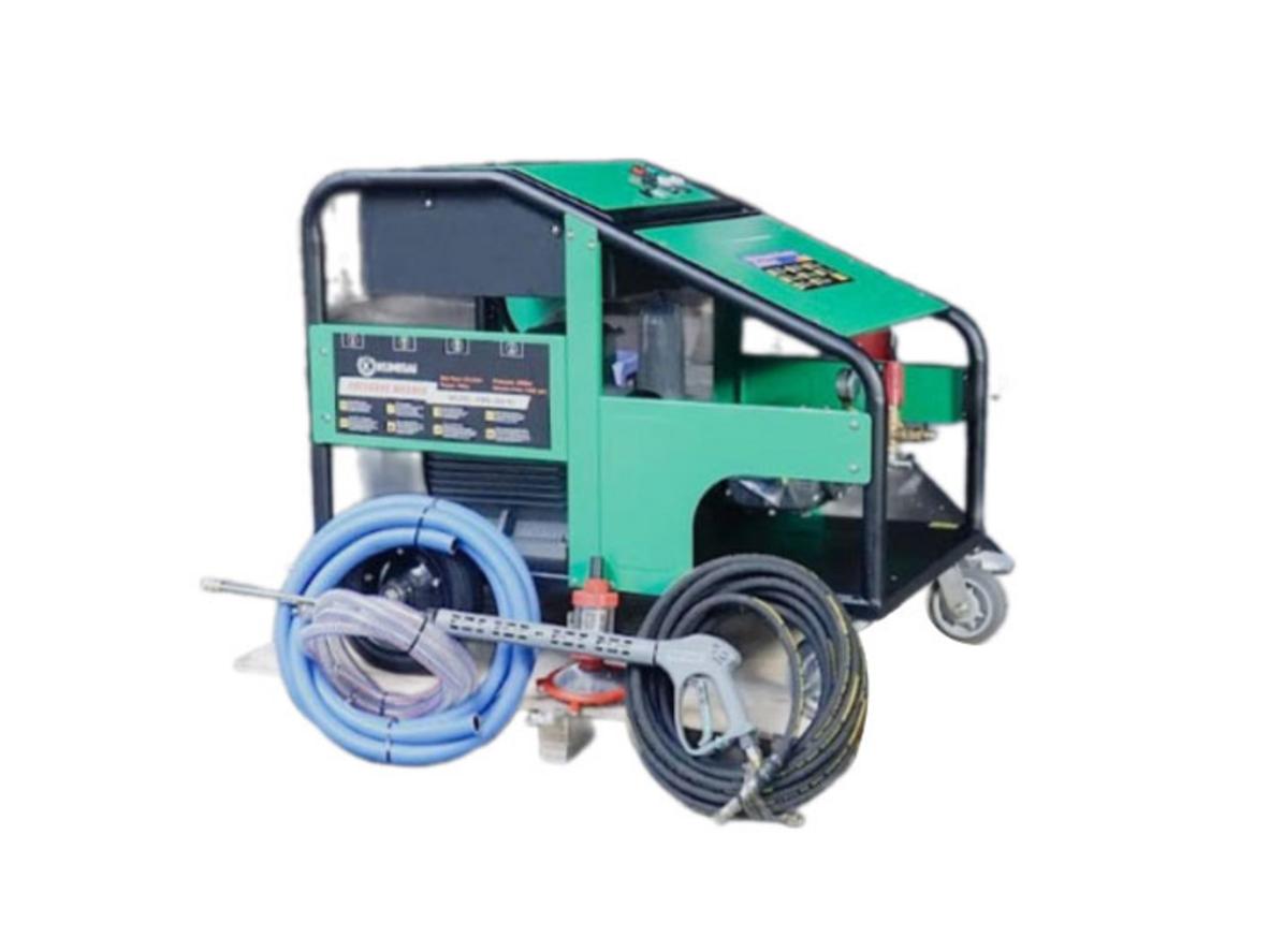 Máy phun rửa cao áp công nghiệp Kumisai KMS-350/15 cho gara, xưởng và công trình.