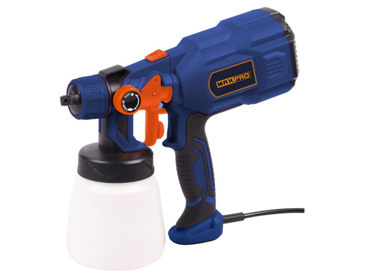 Máy phun sơn Maxpro MPSG 550/800V gọn nhẹ, phun nhanh cho nhu cầu sơn sửa phổ thông.