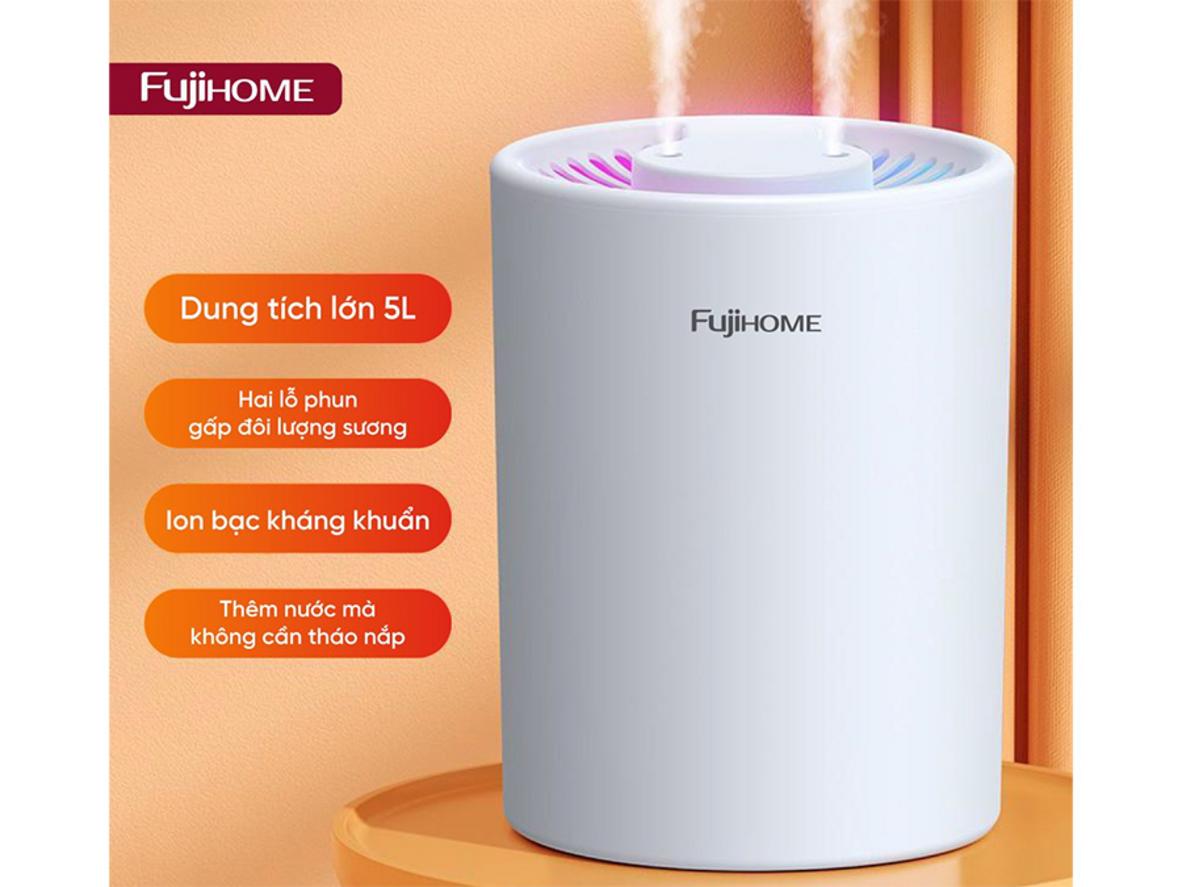 Fujihome HM05A tạo ẩm và khuếch tán tinh dầu cho phòng 15-40m².