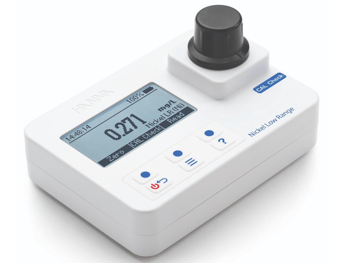Máy quang đo Niken thang thấp HI97740 nhỏ gọn, phù hợp phòng lab và kiểm tra hiện trường.