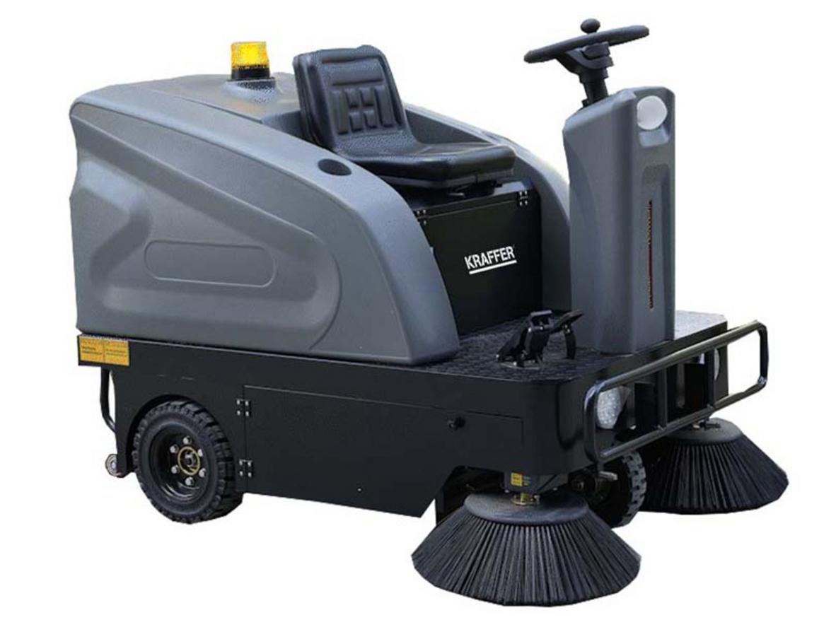 Máy quét rác ngồi lái Kraffer KF138 dùng bình ắc quy