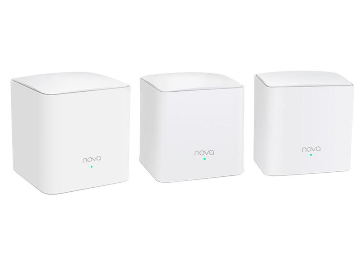 Mesh hợp nhất giúp thiết bị tự chuyển vùng mượt giữa các node Tenda MW5C.