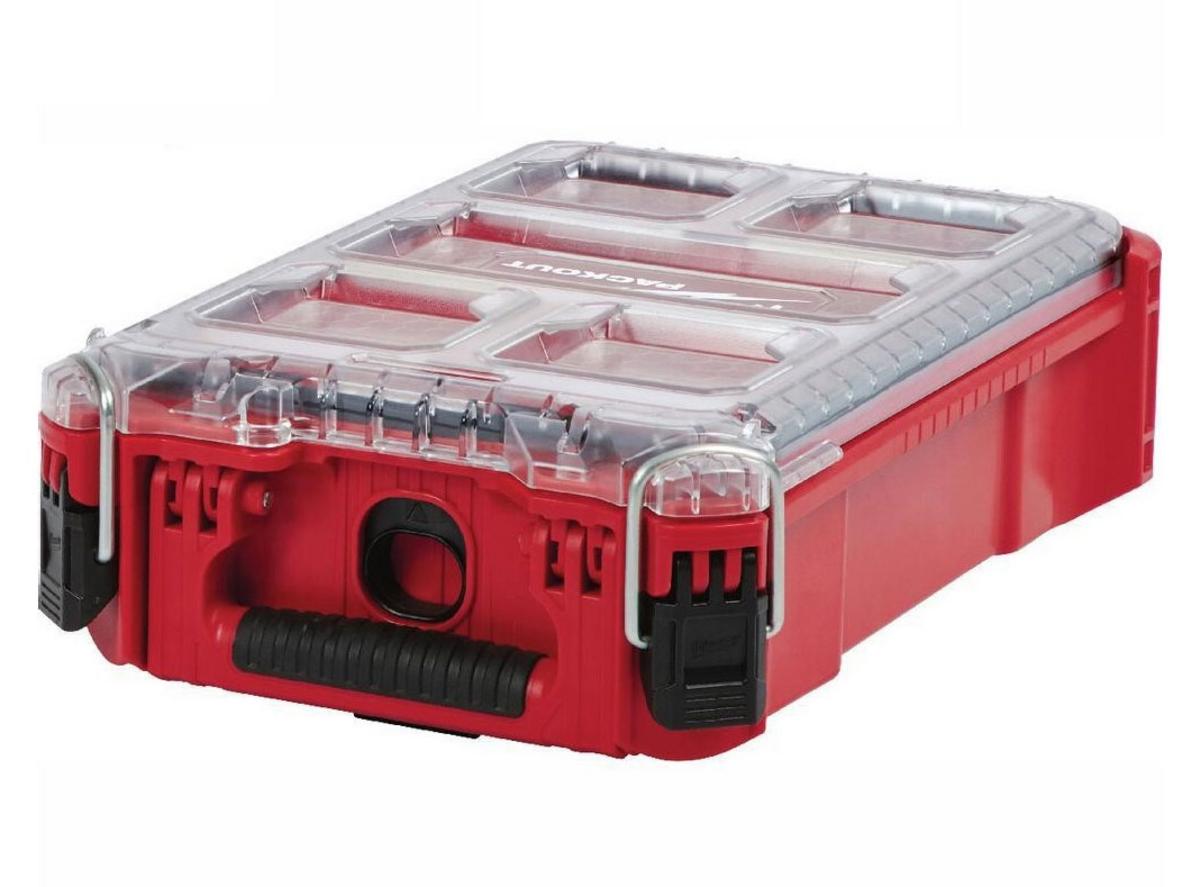 Thân polyme chống va đập giúp Milwaukee 8435 bền hơn khi di chuyển.