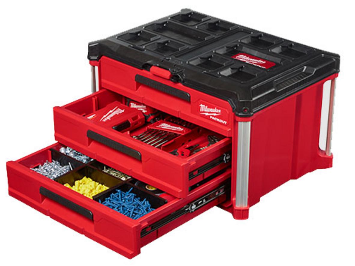 Milwaukee Packout 8443 chống bụi nước IP65, phù hợp môi trường làm việc khắc nghiệt.