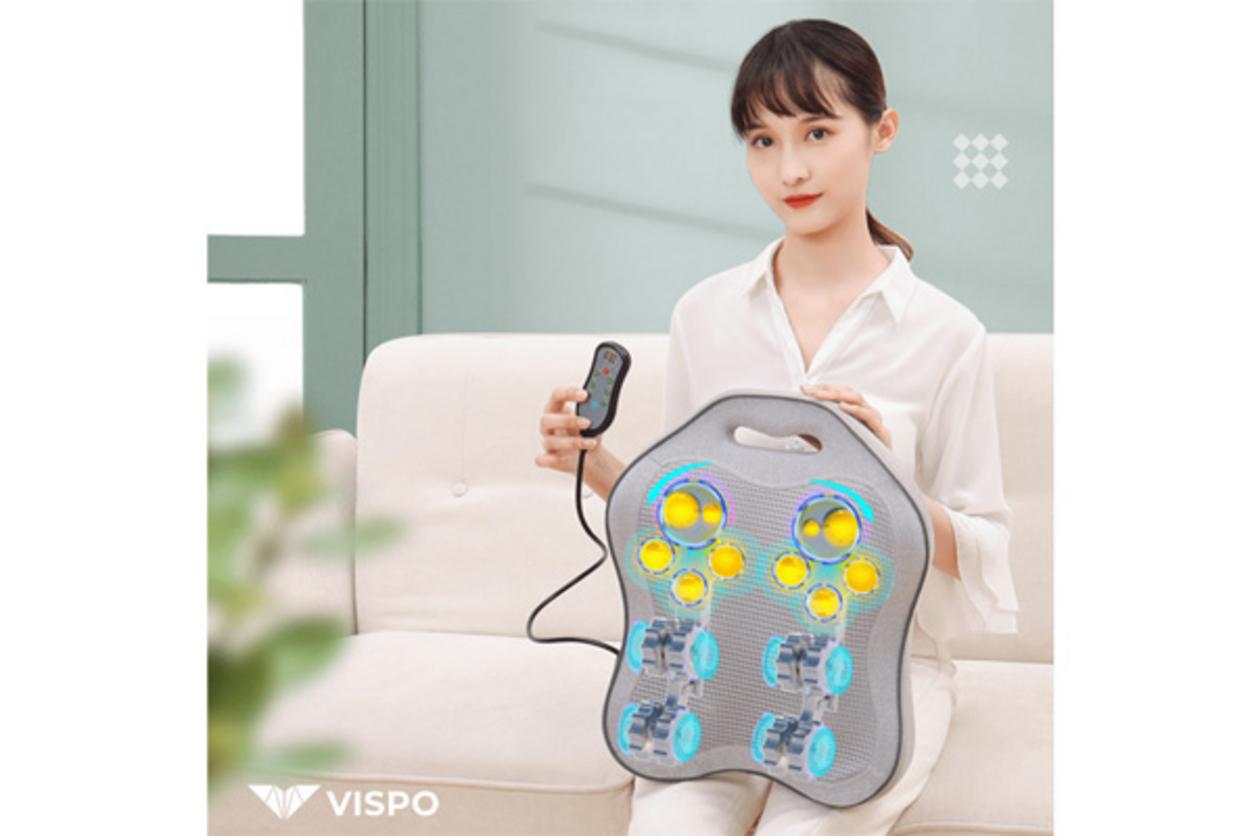Nhiệt hồng ngoại giúp vùng massage ấm hơn và dễ thư giãn.