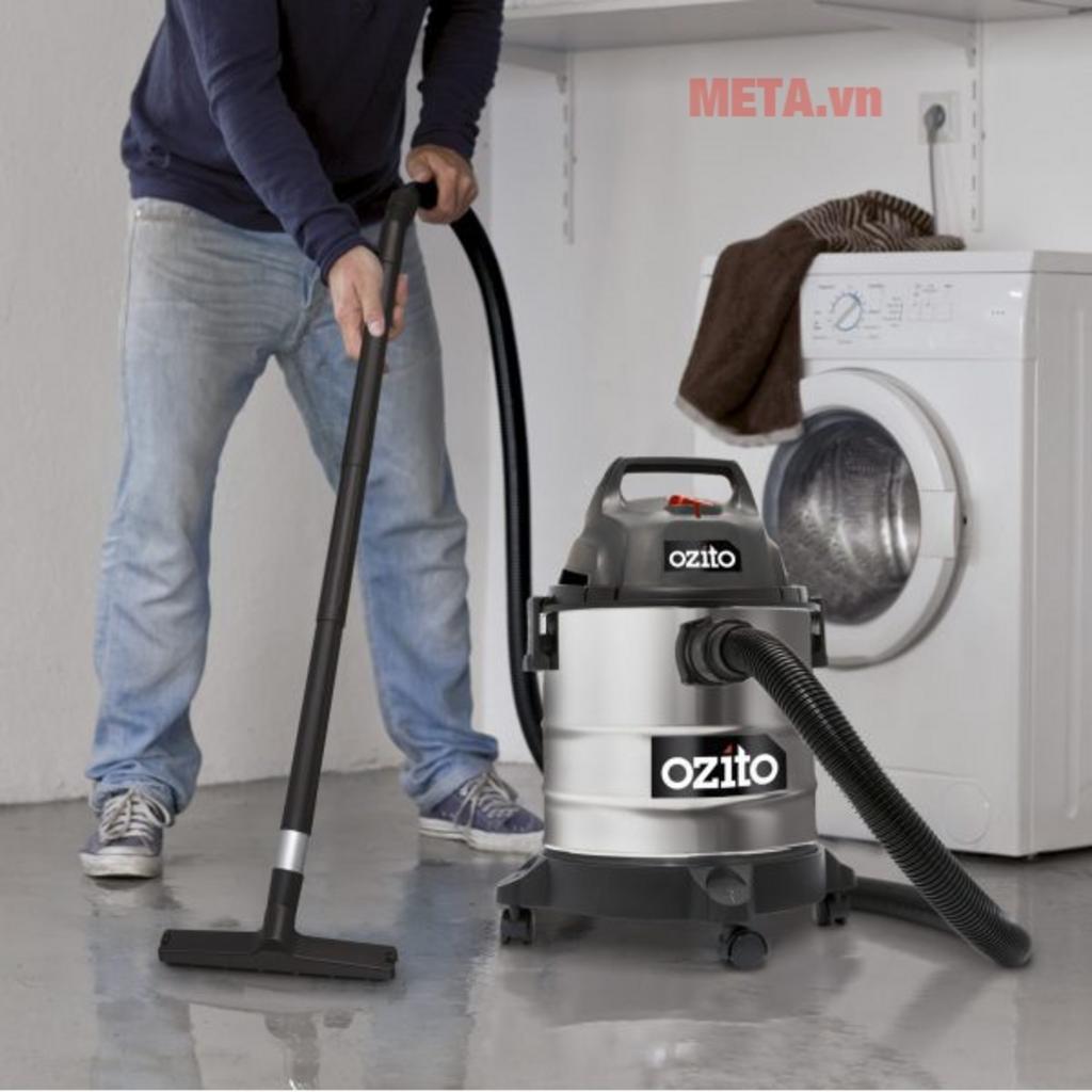 Thùng inox 20 lít và mô tơ 1.250W của Ozito VWD-1220.