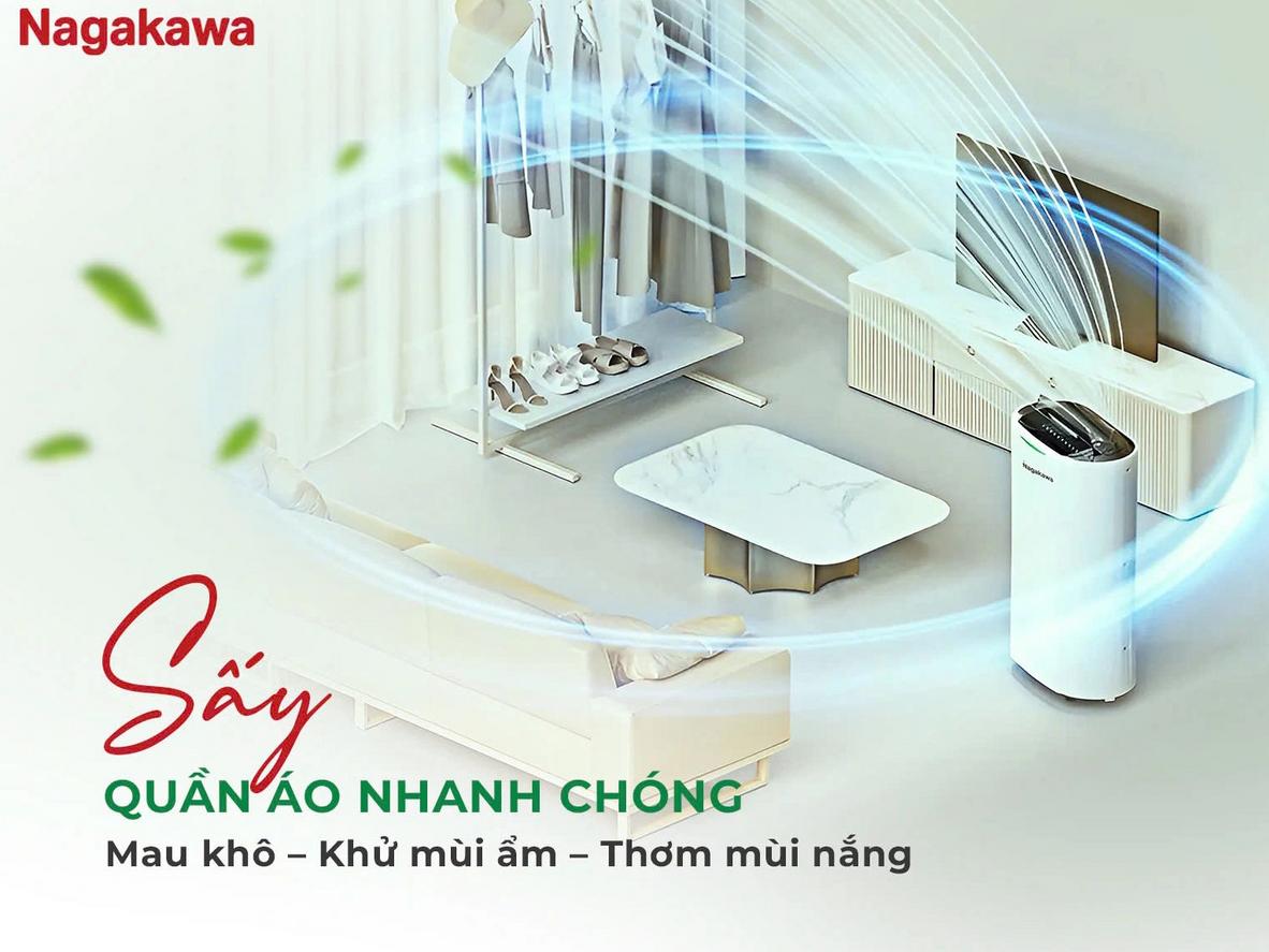 NAD8569 phù hợp phòng 40–50m², xử lý ẩm cho không gian vừa và lớn.