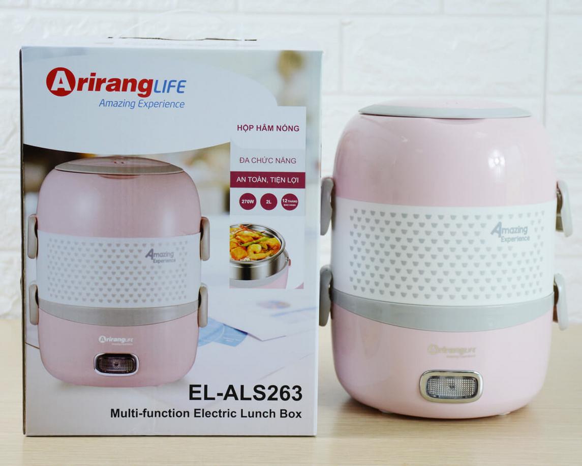 Hộp cơm cắm điện 3 ngăn phù hợp cho văn phòng, sinh viên và tài xế.