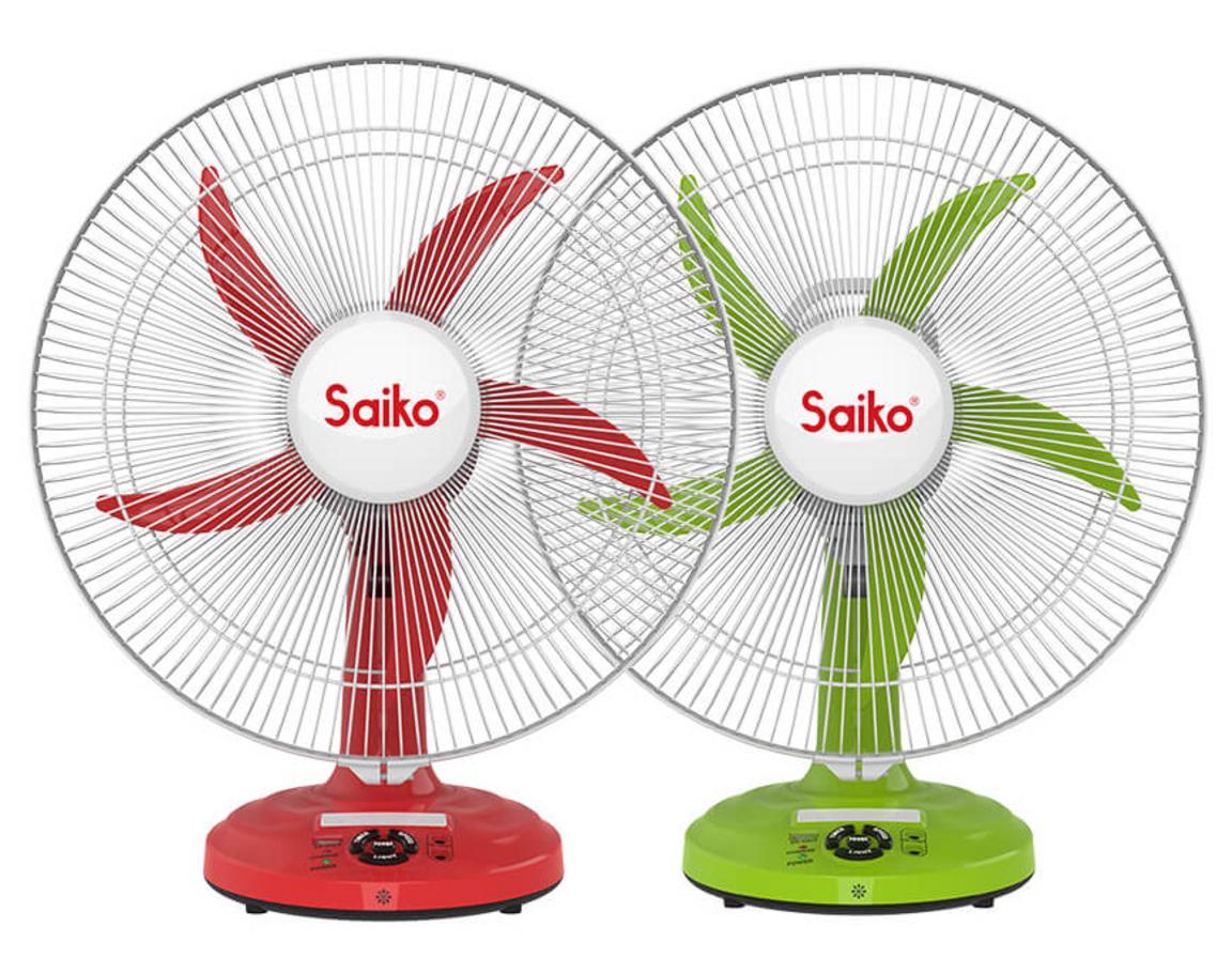 Các chi tiết nổi bật của quạt tích điện đa năng Saiko RF-216Li - 27W.