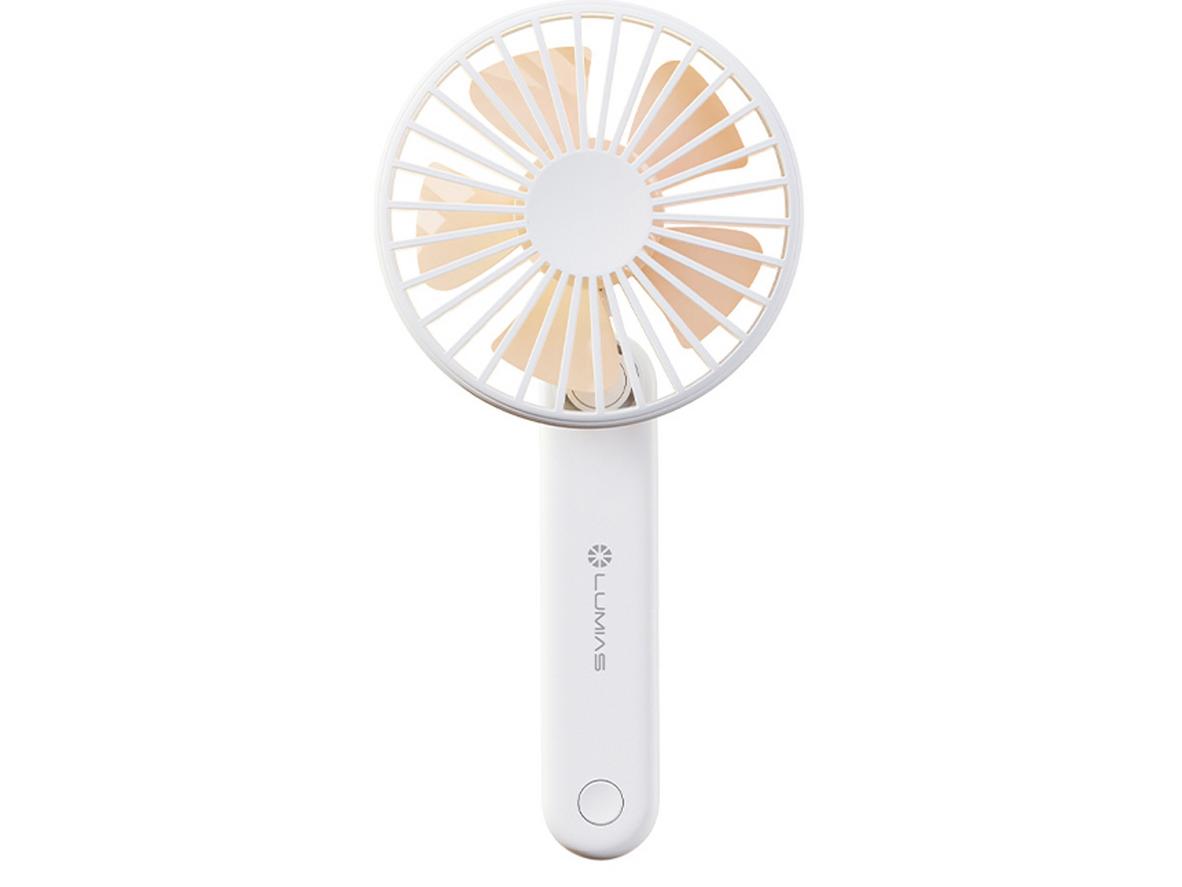 Quạt tích điện cầm tay Lumias X5 lite gập 180 độ, dùng linh hoạt trên tay hoặc để bàn.