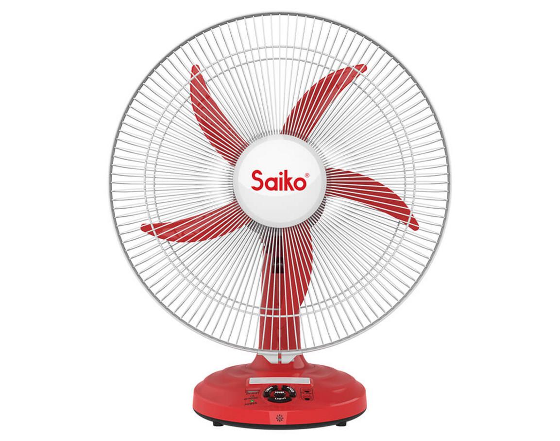 Quạt tích điện đa năng Saiko RF-216Li - 27W cho nhu cầu làm mát và chiếu sáng dự phòng.