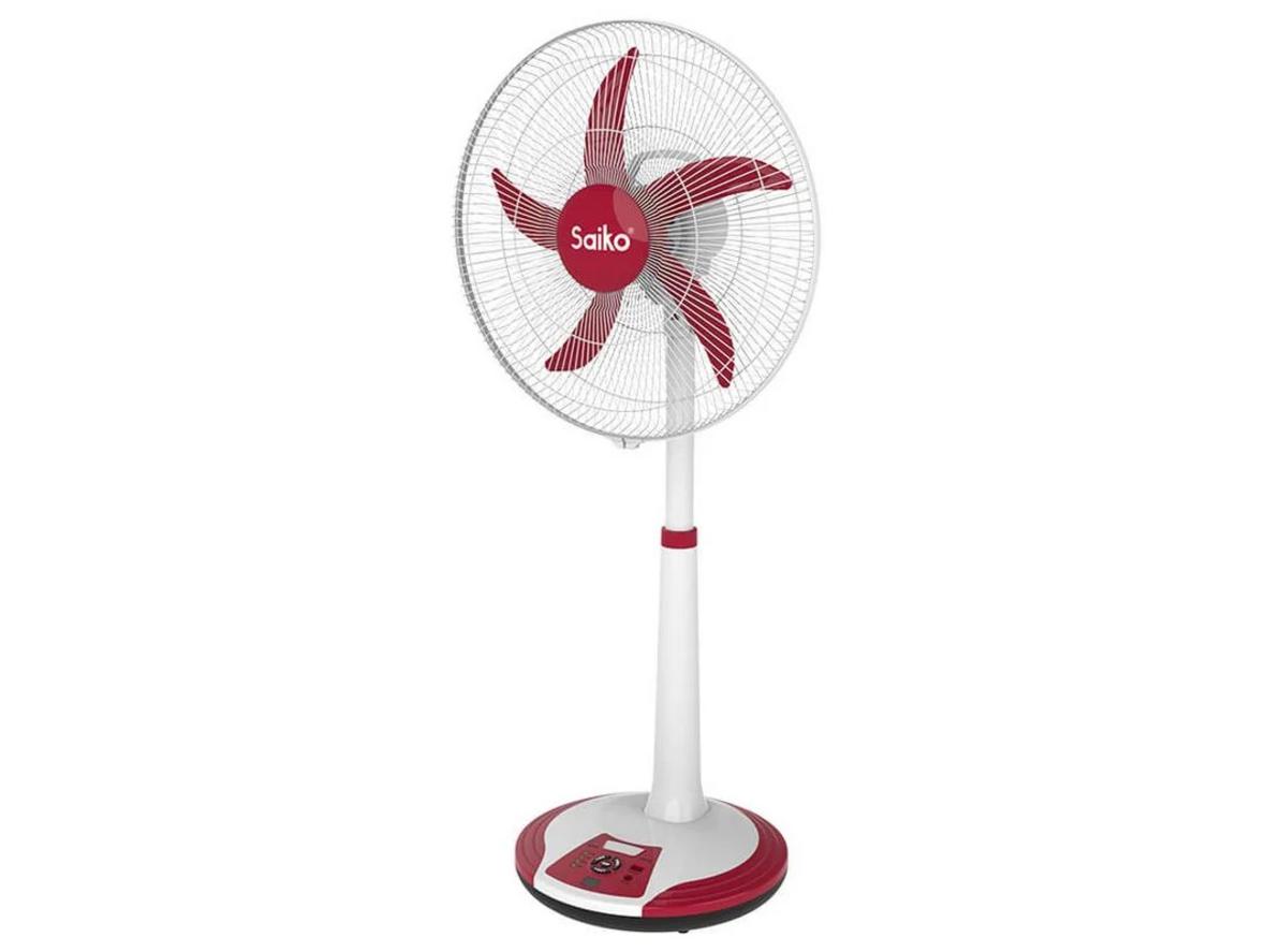 Quạt tích điện đa năng Saiko RF-7118A - 45W cho nhu cầu làm mát dự phòng của gia đình.