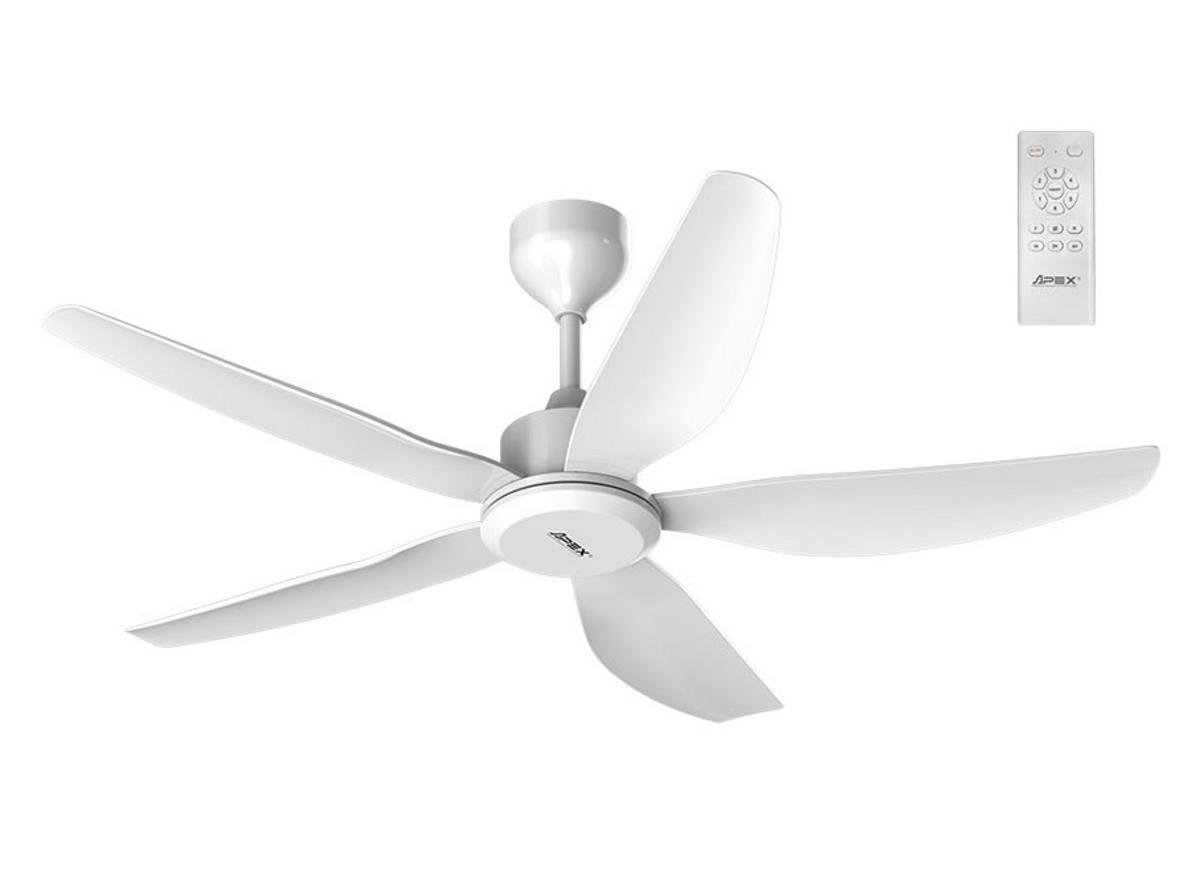 Quạt trần 5 cánh Sunhouse APEX APF7663 màu trắng, phù hợp phòng khách và phòng ngủ lớn.