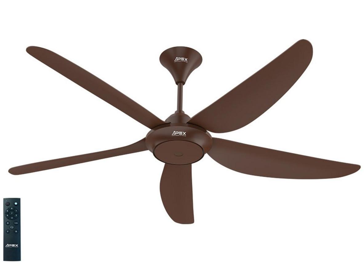 Quạt trần 5 cánh Sunhouse APEX APF7667B phù hợp phòng khách và phòng ngủ lớn.