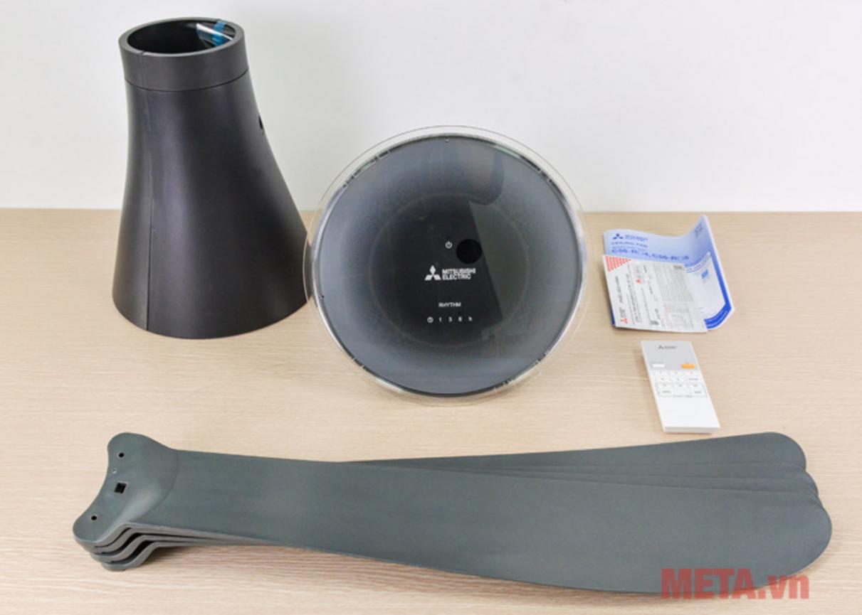 Công suất 64W giúp quạt vận hành tiết kiệm điện.
