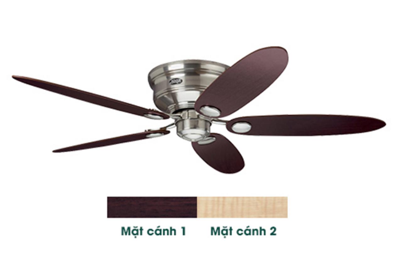 Sải cánh 132 cm và thiết kế 20 cm từ trần giúp Hunter LowProfile 24372 hợp trần thấp mà vẫn phủ gió rộng.