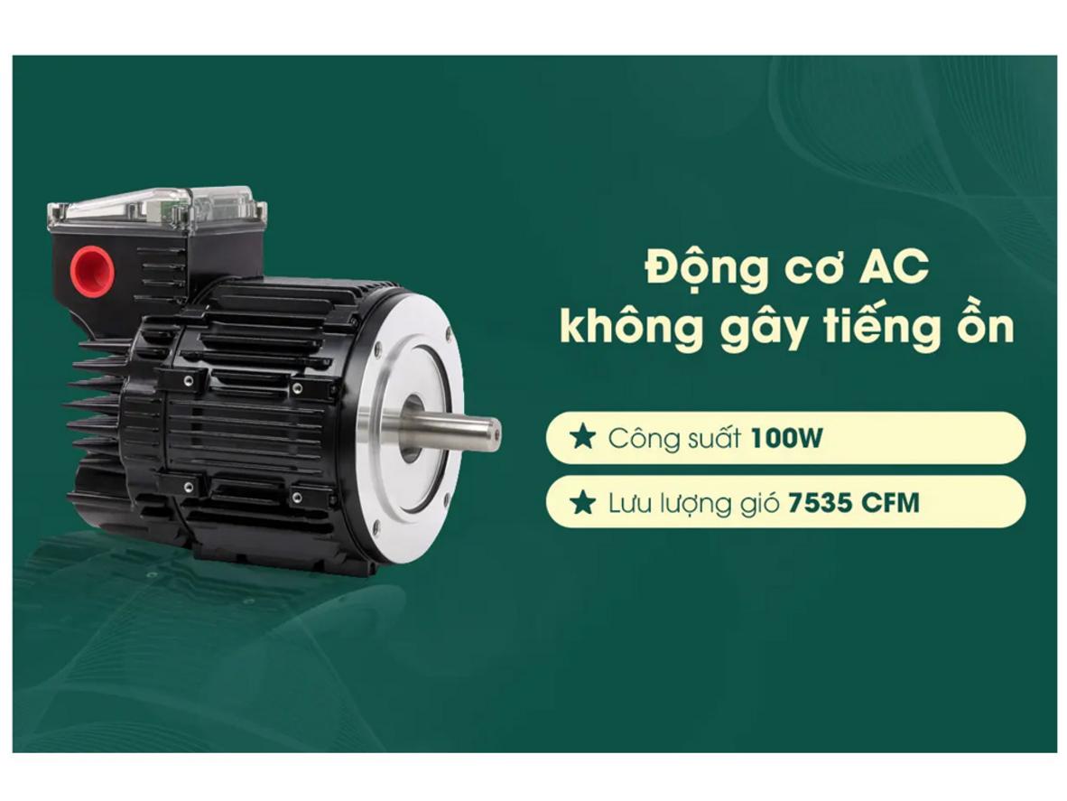 Khoảng cách trần 28 cm giúp Hunter Savoy 24520 dễ bố trí trong nhiều không gian.