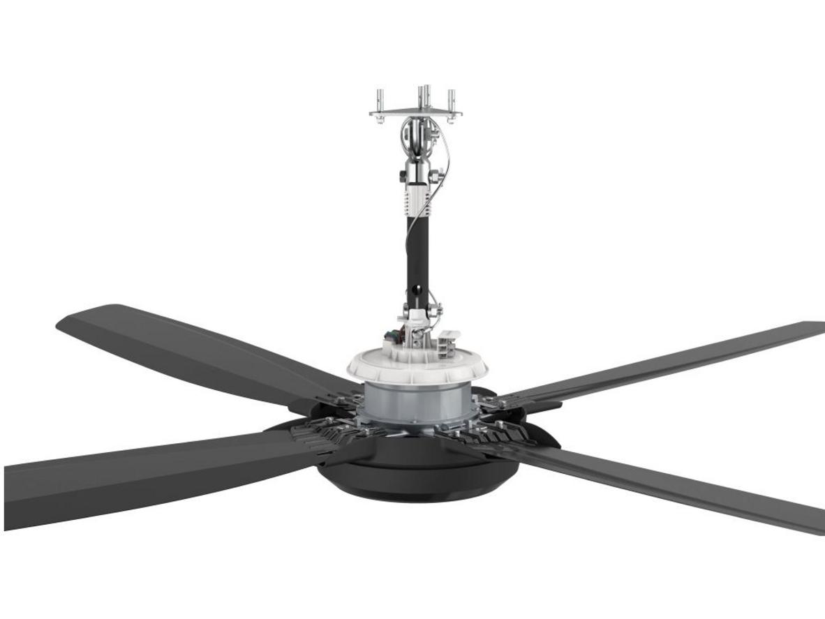 Quạt trần KDK G56DG phù hợp cho căn hộ trần thấp dưới 3m, vận hành êm và tiết kiệm điện.