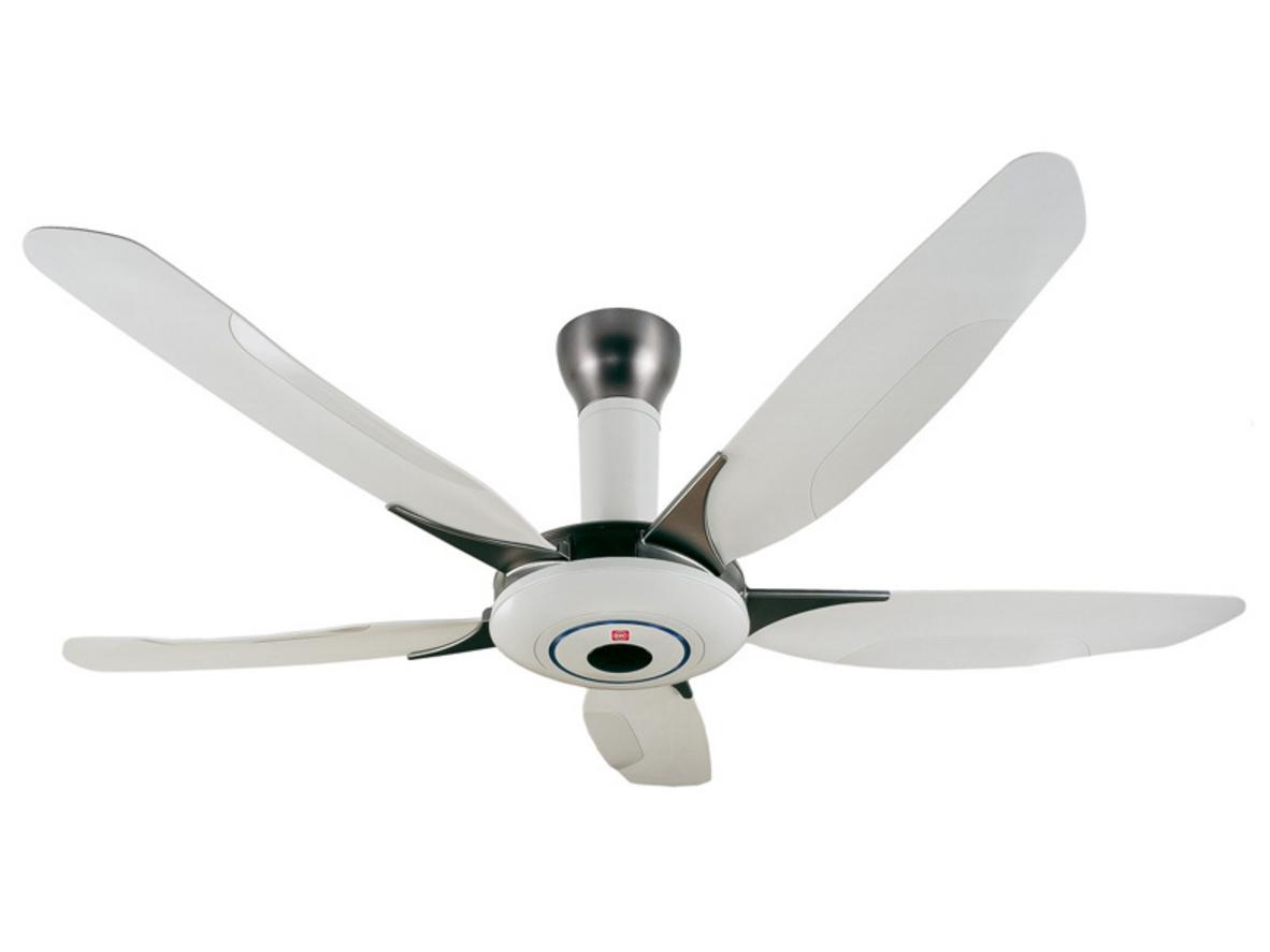 Quạt trần KDK Z60WS 5 cánh phù hợp phòng khách và không gian rộng.