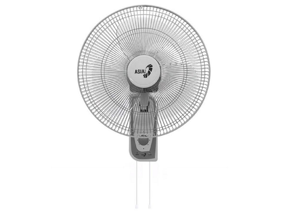 Quạt treo tường Asia VY357792 màu xám, thiết kế gọn, phù hợp phòng ngủ và không gian nhỏ.
