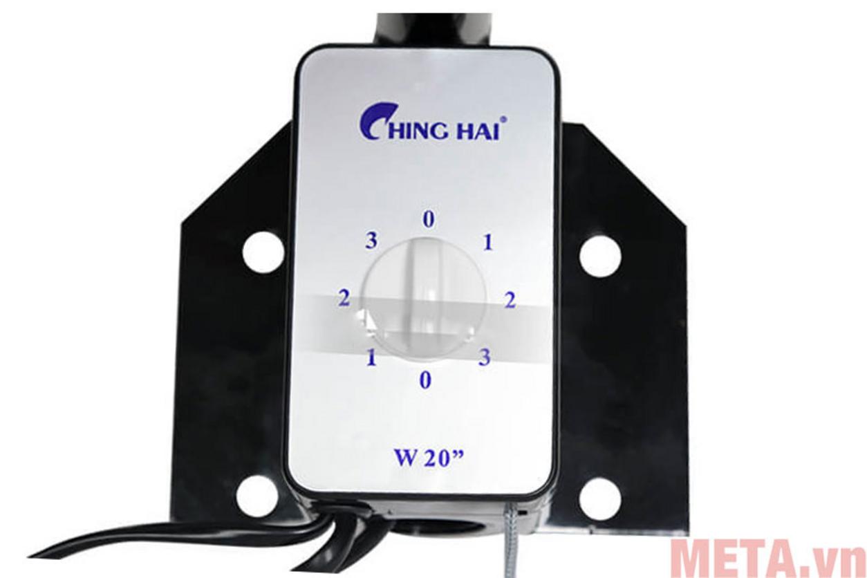 Ching Hai W20 đẩy gió mạnh với lưu lượng 340.54 m³/phút, phù hợp không gian rộng cần làm mát nhanh.