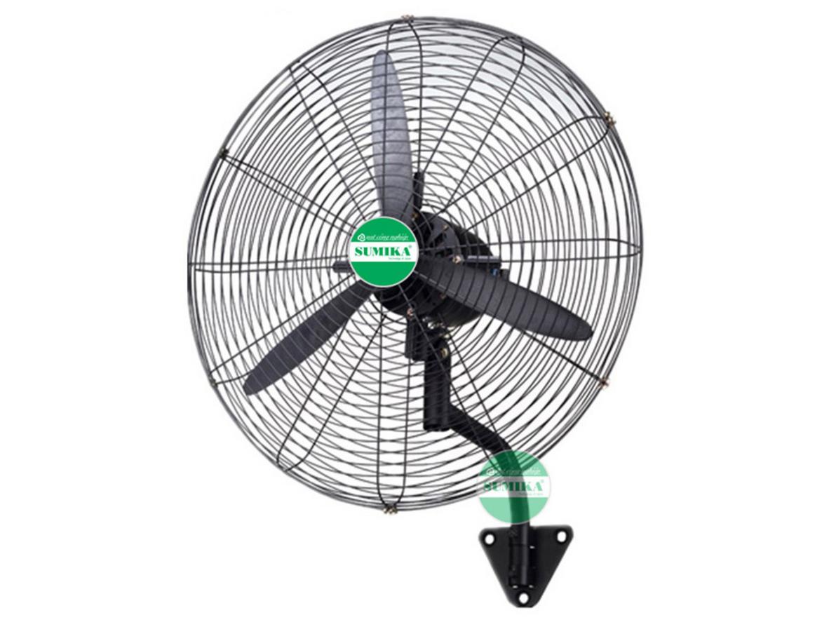 Quạt treo tường công nghiệp Sumika SW750 giúp làm mát mạnh và tiết kiệm diện tích sàn.