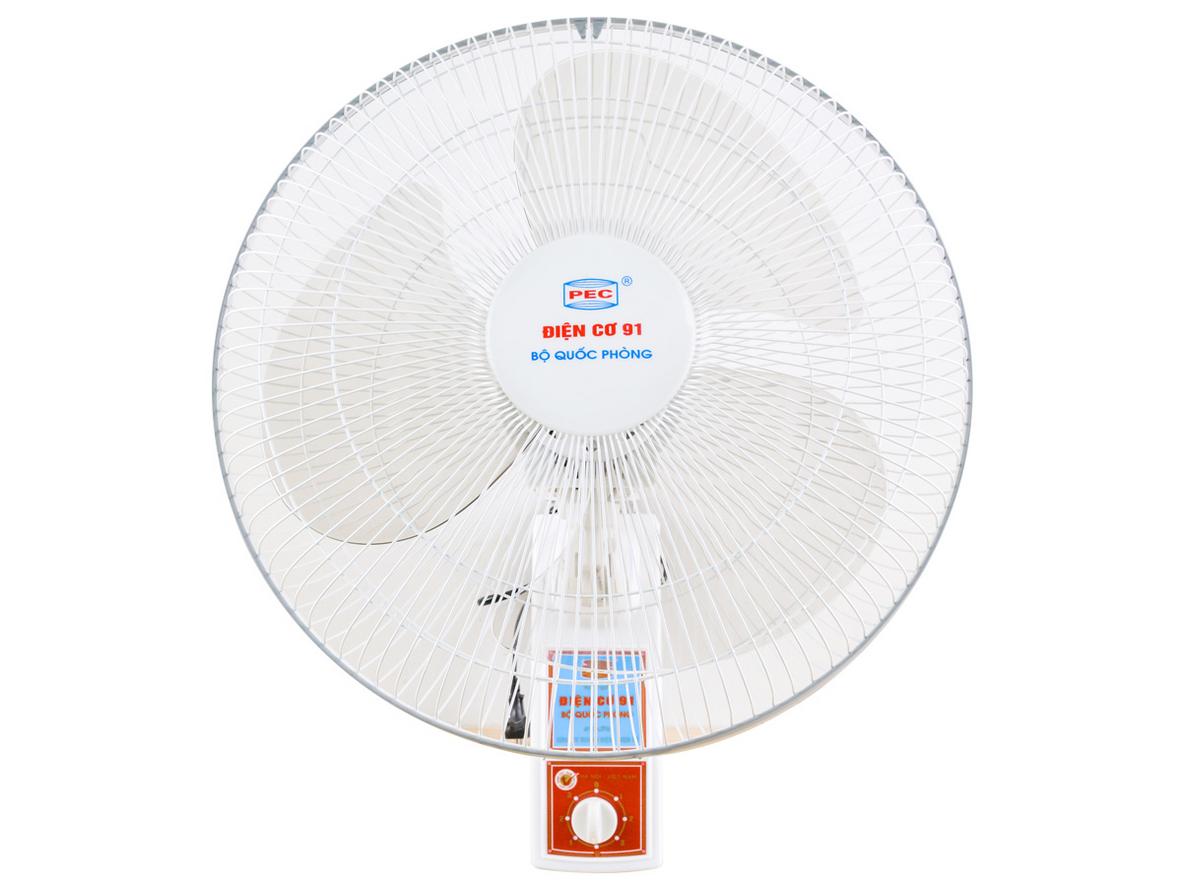 Quạt treo tường Điện Cơ 91 QTT-V2D gọn chỗ, gió mạnh, phù hợp phòng nhỏ đến vừa.