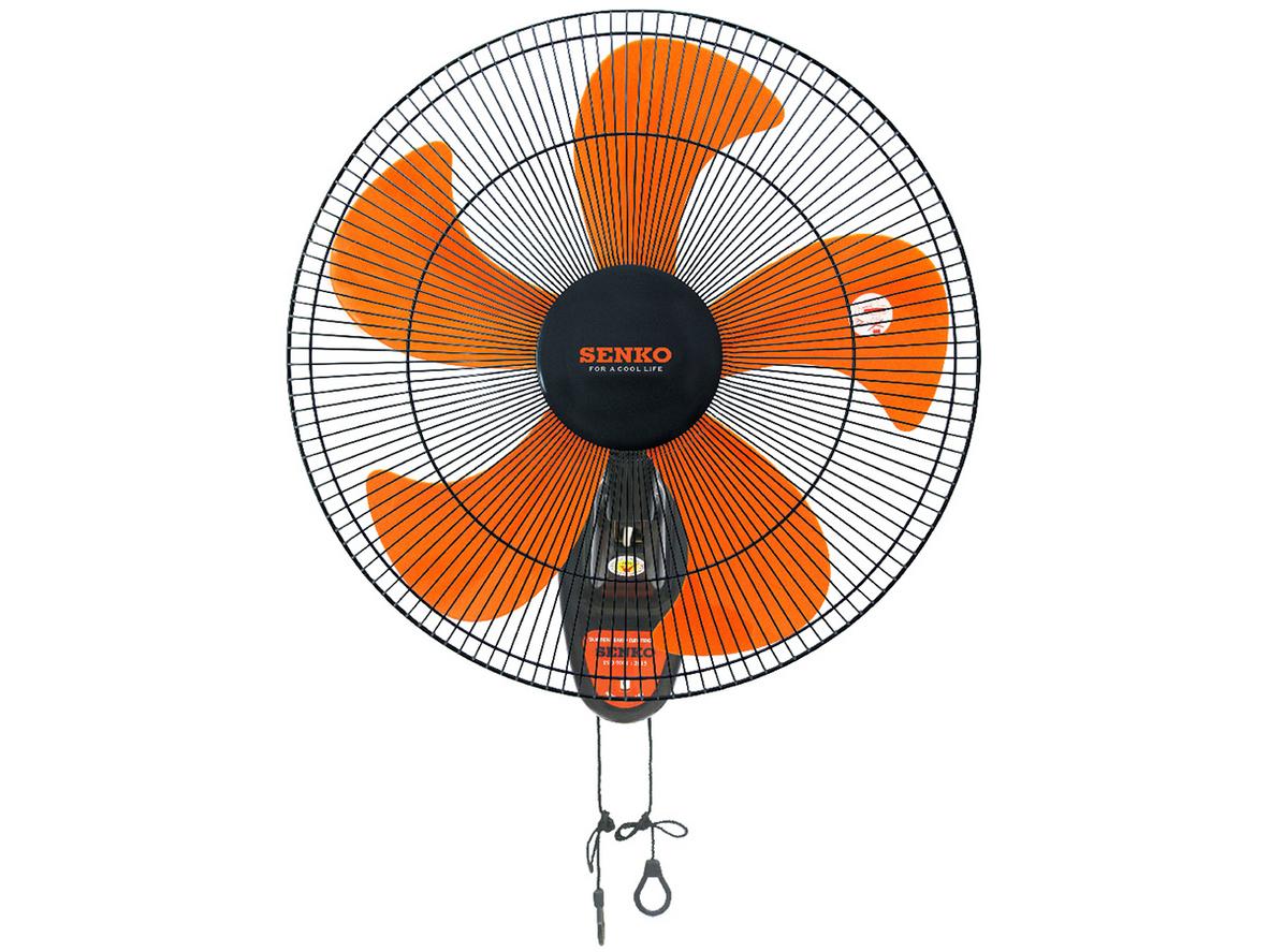 Quạt treo tường Senko TC1880 75W, sải cánh 43cm, tối ưu gió mạnh và tiết kiệm diện tích.