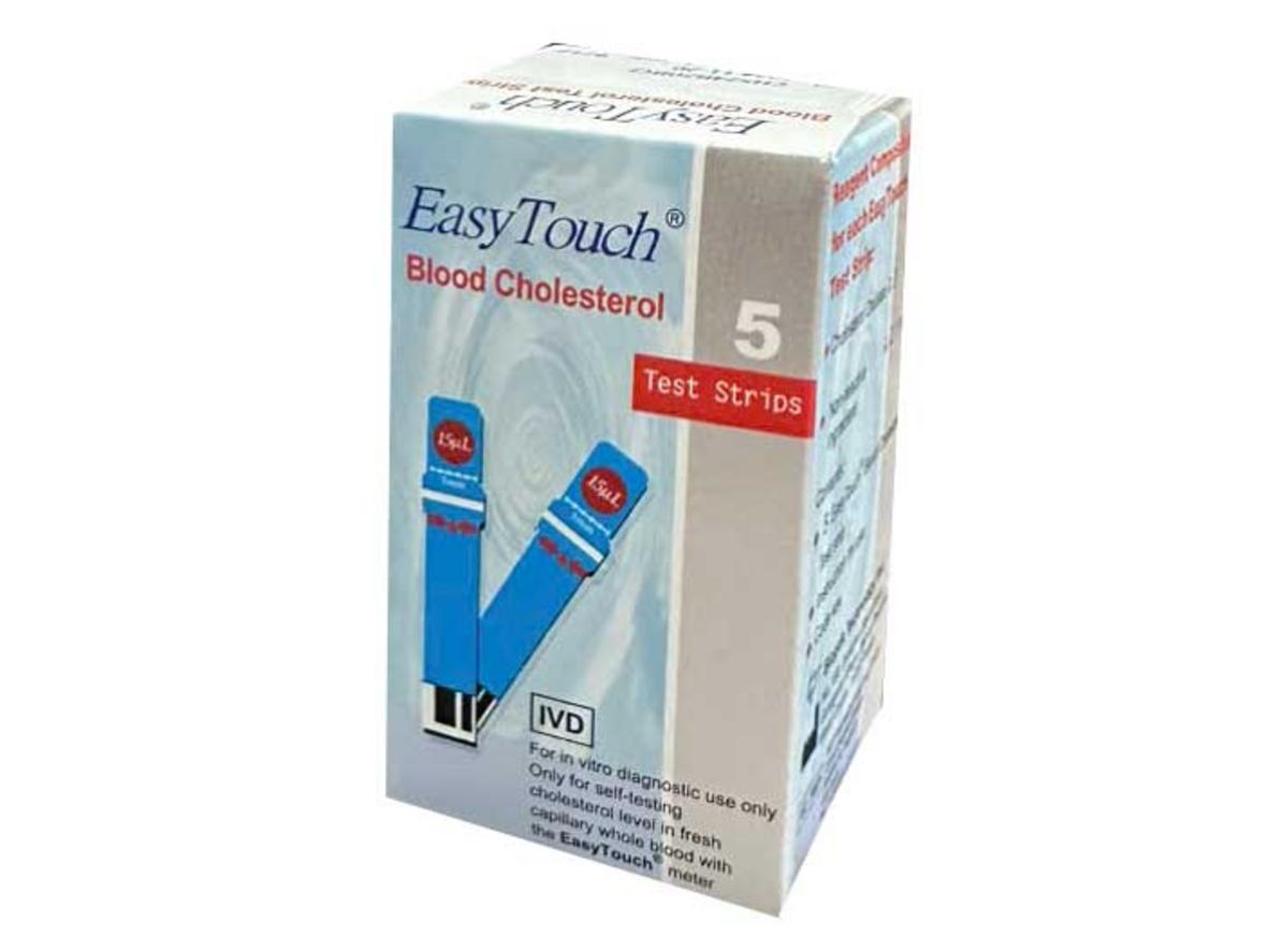 Que thử mỡ máu Rossmax SC101 dùng cho máy ET301, quy cách 5 que/lọ.