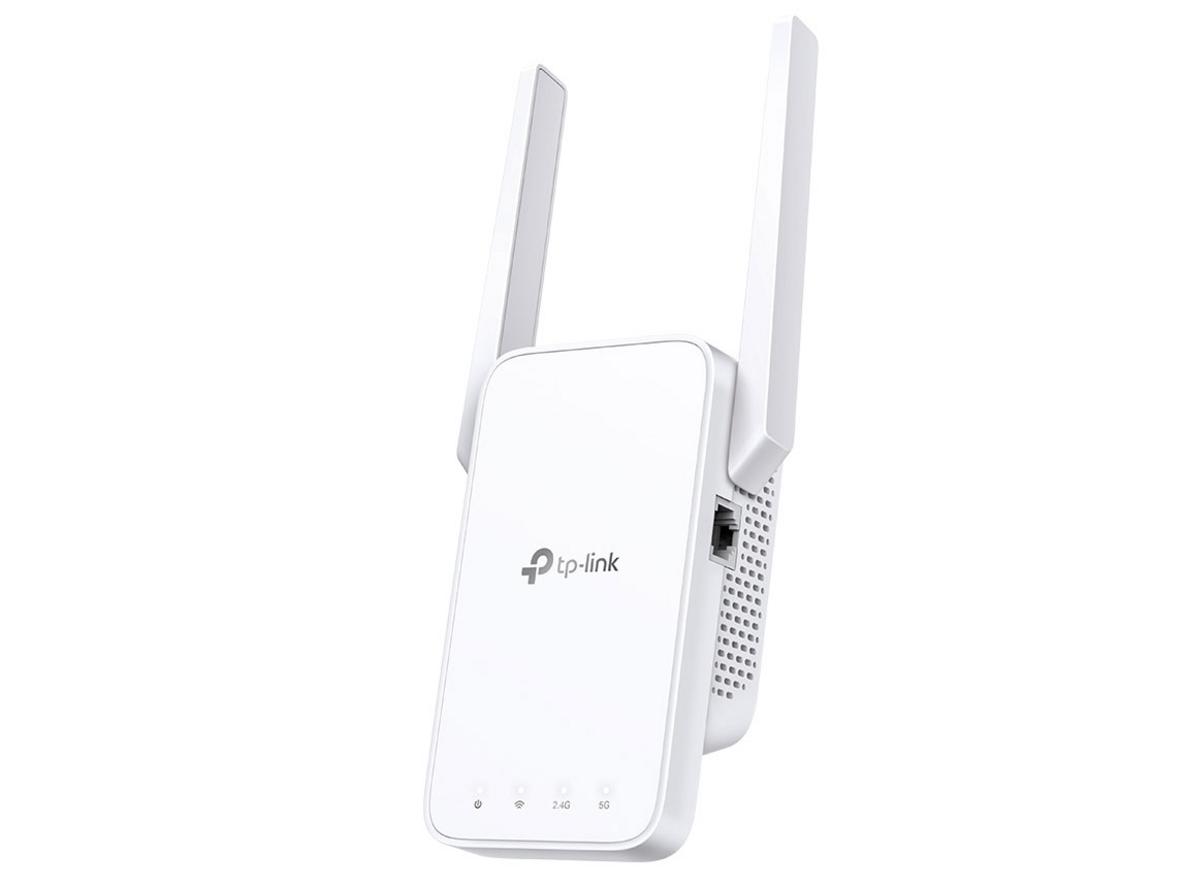 2 ăng ten ngoài và cổng RJ45 giúp RE315 linh hoạt hơn khi lắp đặt.