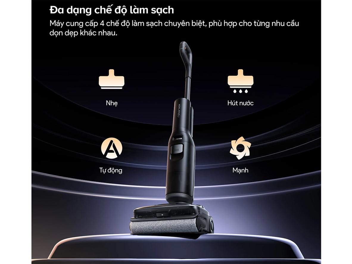 Công nghệ phun bọt hỗ trợ làm mềm và xử lý vết bẩn cứng đầu nhanh hơn.