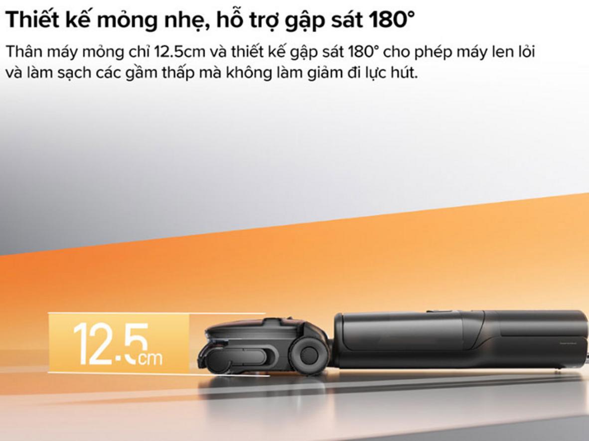 DirTect giúp máy tự điều chỉnh công suất theo mức độ bẩn.