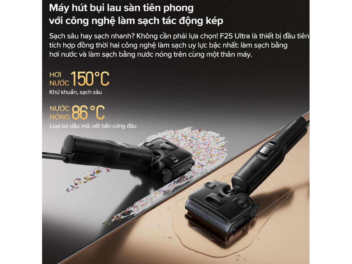 Trạm giặt sấy tự động giúp con lăn được làm sạch và làm khô sau khi dùng.