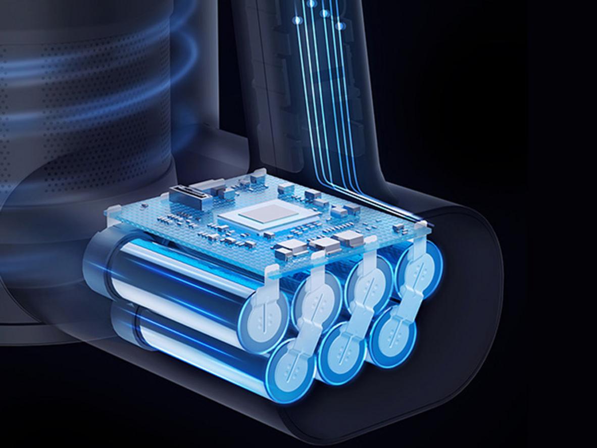 Pin 2.500 mAh giúp Roidmi Z1 đáp ứng nhu cầu dọn dẹp hằng ngày.