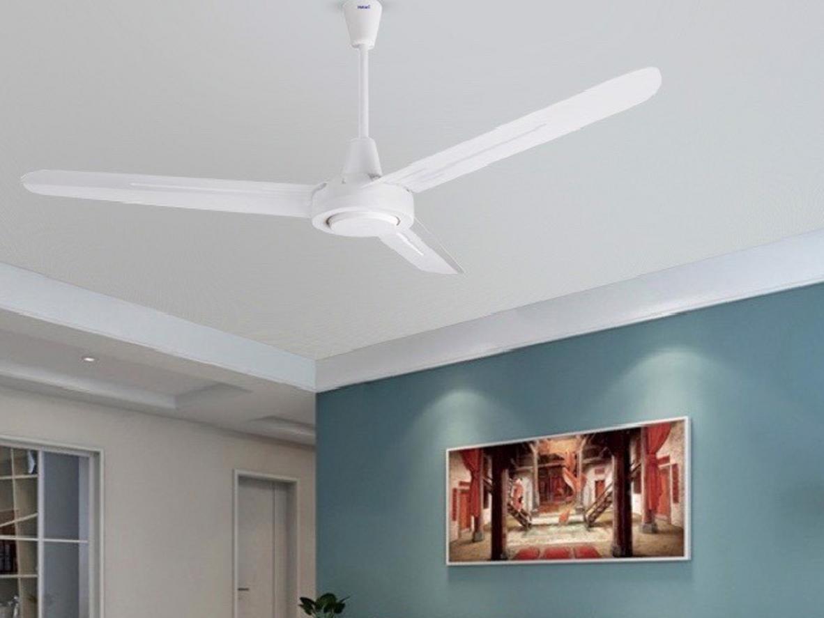 Sải cánh 120cm giúp Hatari C48M1 phủ gió đều cho phòng vừa.