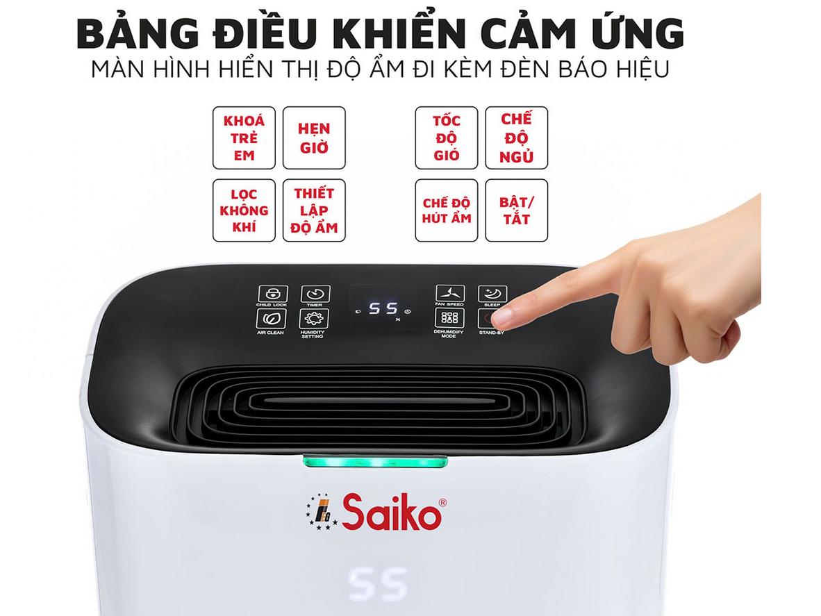 Lọc HEPA hỗ trợ giữ bụi mịn, tăng cảm giác khô thoáng