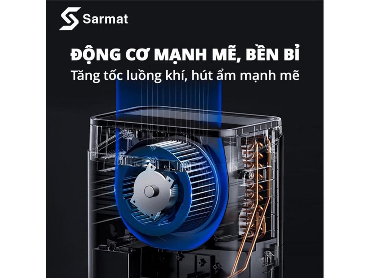 Chế độ sấy quần áo giúp làm khô đồ mặc trong mùa nồm.