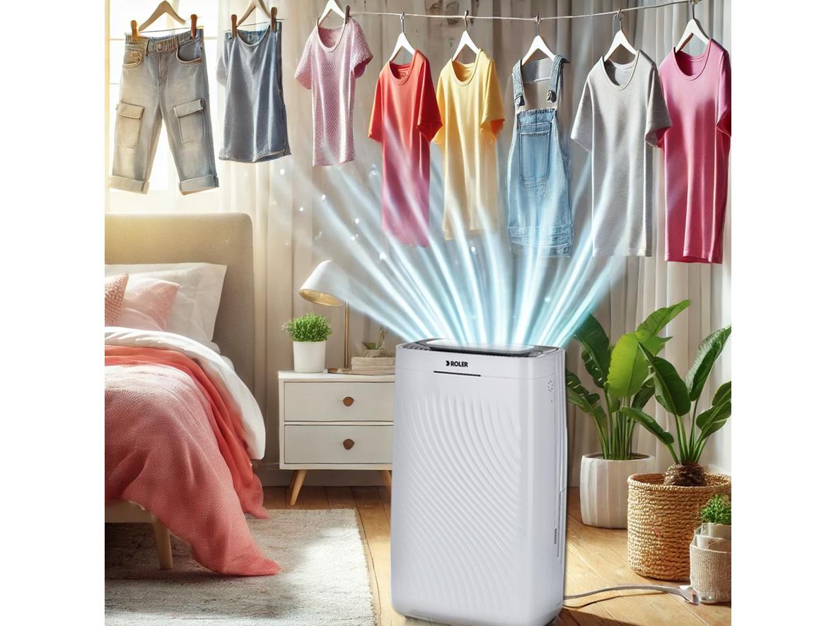 Chế độ sấy quần áo giúp Roler RD-1119 phát huy hiệu quả trong mùa mưa nồm.