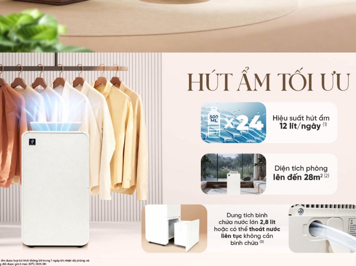 Độ ồn 36 dB phù hợp cho phòng ngủ và phòng làm việc.