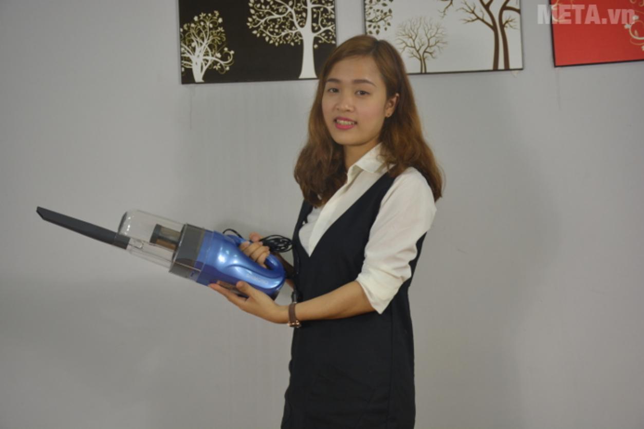 Hộp bụi 0.5 lít và độ ồn 65dB cho trải nghiệm dùng tiện lợi.