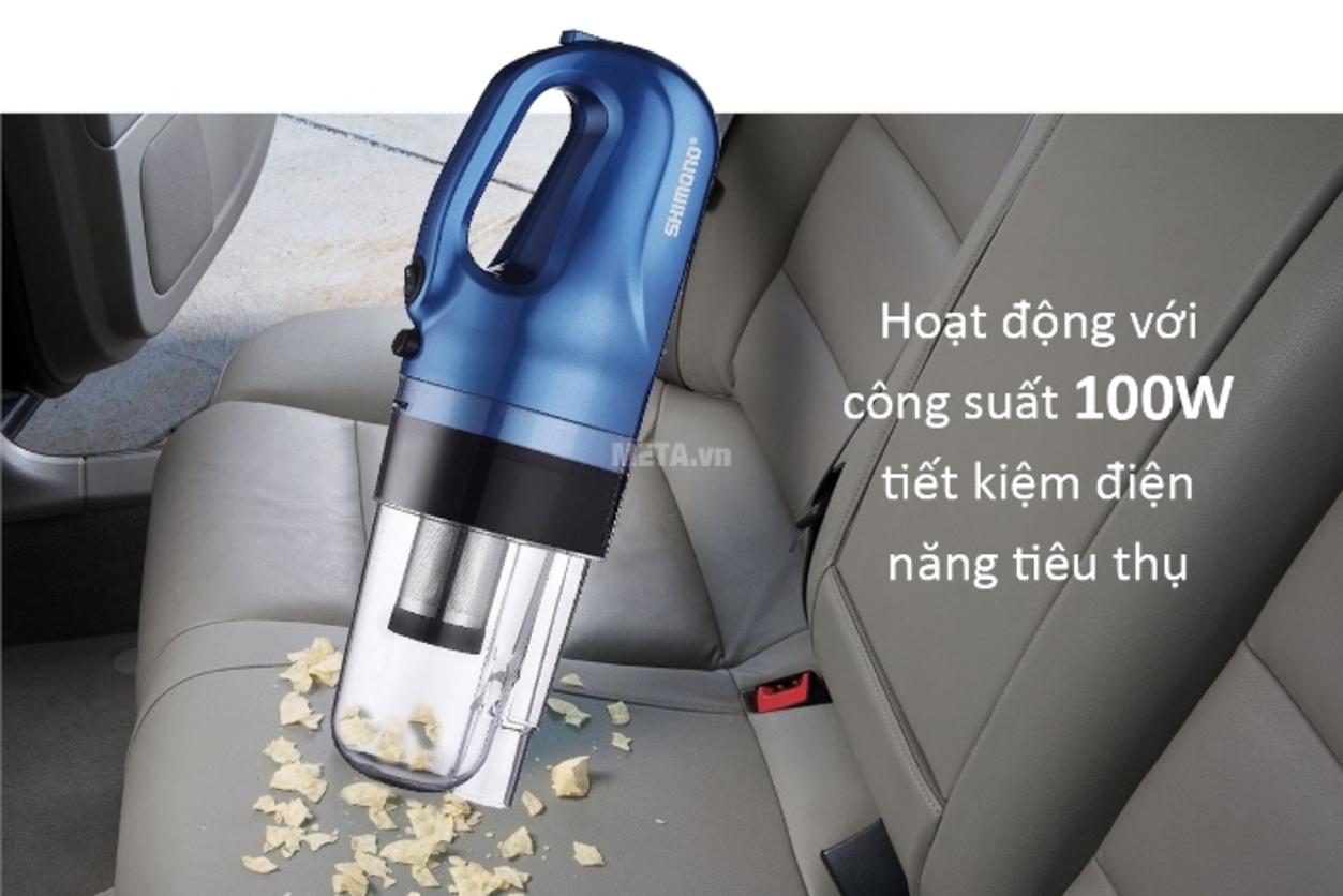 Cyclone, HEPA và phụ kiện hút khe giúp Shimono SVC1016-C làm sạch xe nhanh hơn.