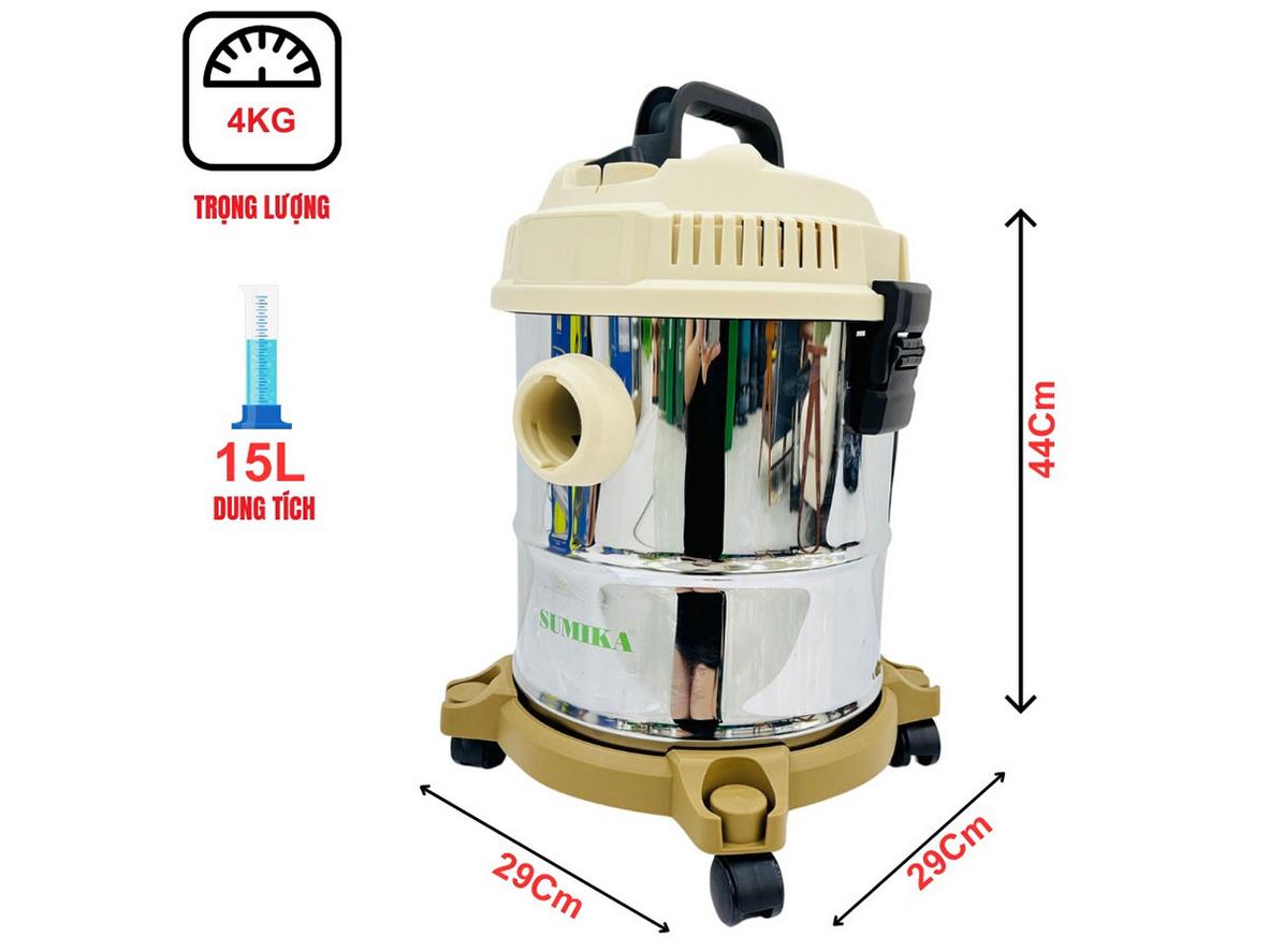 Motor lõi nhôm và bộ lọc HEPA hỗ trợ vận hành bền và lọc bụi mịn.
