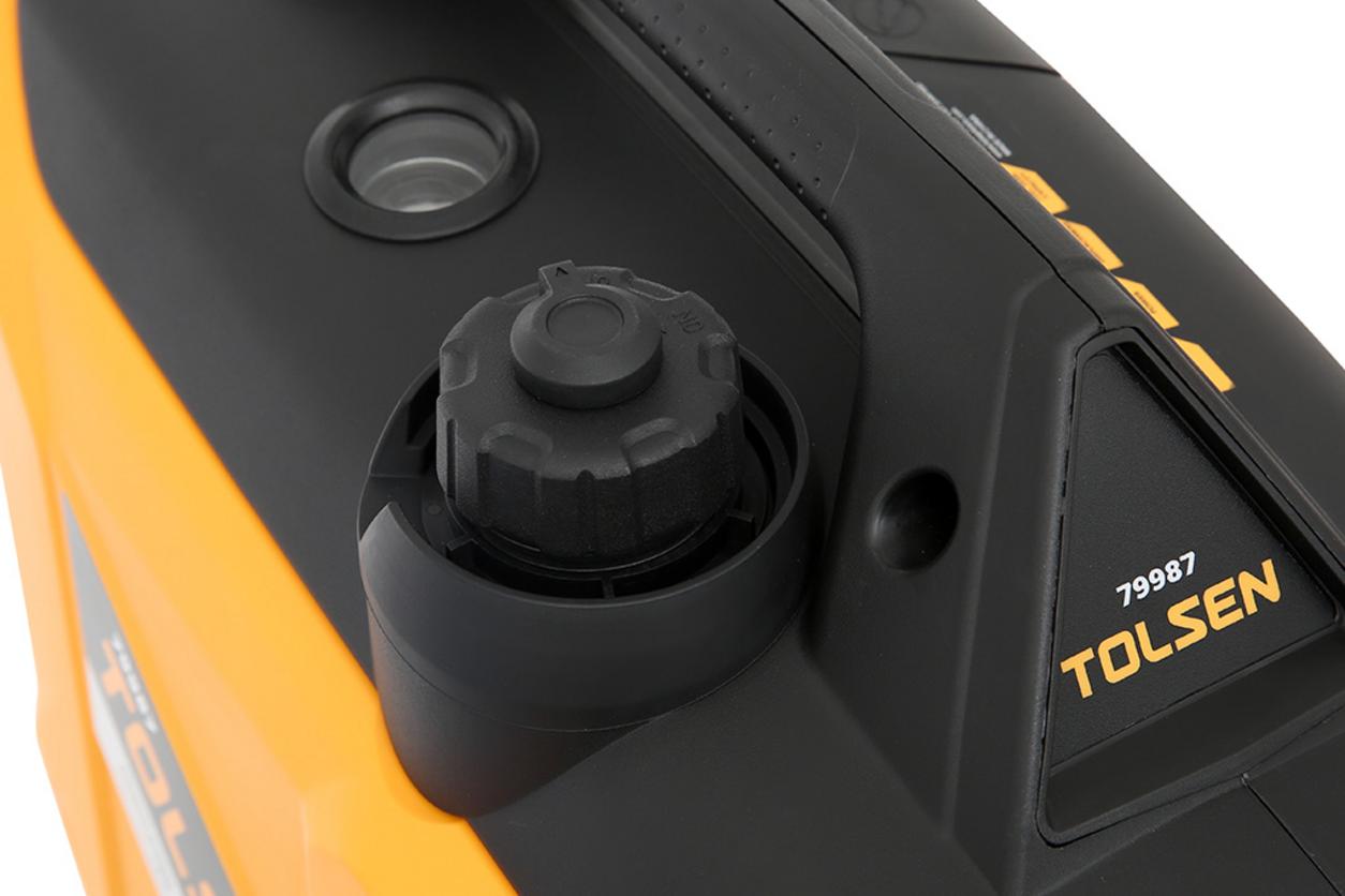Thông số kỹ thuật Tolsen 79987: 220V/50Hz, 2.000W định mức, 2.200W tối đa
